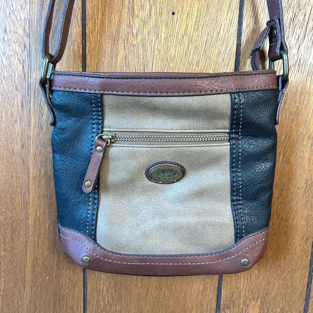 B.O.C. Born Concept Crossbody Bag Purse Brown Black‎ Beige Shoulder Bag